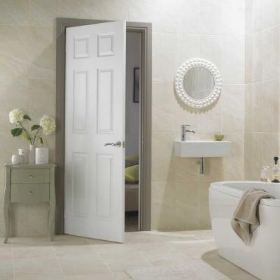 China Swing 6 Panel HDF Molded Door With Economic Price For Flat for sale