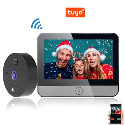 China Tuya Wifi Smart Doorbell Home Low Video Camera Wireless Door Phone Intercom Camera Fhd Powered Visual Doorbell for sale