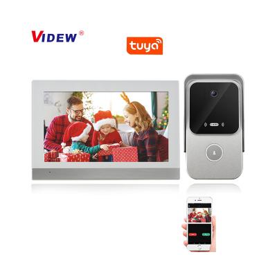 China VIDEW Home Security System 7 Inch Tuya Digital Video Door Phone Intercom Doorbell with Camera and RFID Monitor Access Door Bell for Home Villa for sale