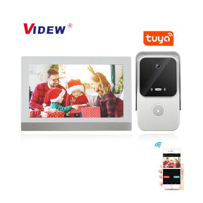 China VIDEW Custom 7 Inch Rj45 Villa Home Security Video Door Phone Audio Video Intercom System for sale