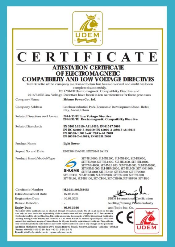 CE - Shleme Power Co., Ltd.