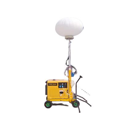 China Luminous Sports Stadiums Construction Illumination Mobile and Industry Portable Hand Push Light Tower for sale