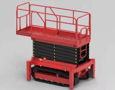 China 12m Crawler Self Propelled Hydraulic Scissor Lift Used for Maintenance and Cleaning for sale