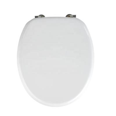 China Slow-end Soft Toilet Seats MDF White Wood Toilet Seat Cover Toiletten Sitz Suppliers for sale