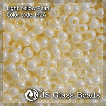 China High Quality Fashion JS Glass Seed Bead - 142A# Light Yellow Bead Seed Beads For Garment And Jewelry for sale