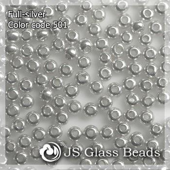 China High Quality Fashion JS Glass Seed Bead - 501# Uni-Silver Seed Bead For Garment and Jewelry for sale