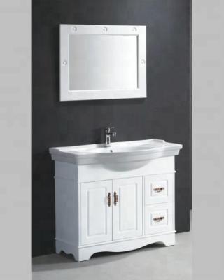 China Modern White Color PVC Bathroom Sink Corner Bathroom Cabinet for sale