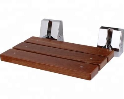 China Latest Best Wall Mounted Burmese Teak Wood Seat Ply Teak Shower Seat for sale