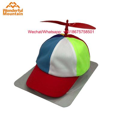 China JOINT Custom Baseball Hat With Bamboo Propeller Dragonfly On Logo Fabric Top Custom Kids And Adult Size Ready To Ship Running Sport Hat for sale