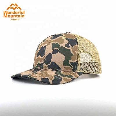 China COMMON Top Selling High Quality Custom Richardson 112 Style Trucker Mesh Panel Camouflage 6 Blank Hat for sale