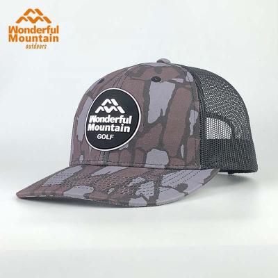 China COMMON Custom White Leather Hat Richardson 112 Patch Trucker Plaid Camouflage 6 Logo Patch Rubber Hat for sale