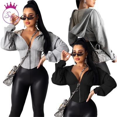 China Fashion Boutique Ladies Long Sleeve Crop Top QUICK DRY Long Sleeve Women's Tunic for sale