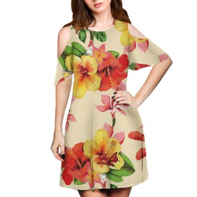 China Floral Hawaiian Luxury Party Viable Casual Dresses Latest Fashionable Dress Latest Fashionable Designer Clothing Slim Vacation Dresses For Women for sale