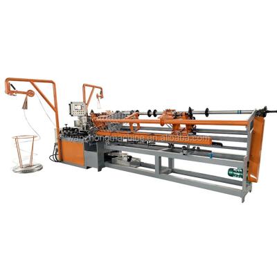 China Automatic Building Material Stores Yarn Double Chain Link Mesh Making Machine for sale