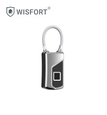 China NEW Security Padlock Fingerprint Lock For Bag And Luggage IP66 Waterproof USB Charging Fingerprint Unlock for sale