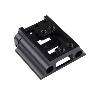 China High Quality Manufacturing Equipment Custom CNC Machined Parts Black Aluminum Camera Housing Custom Parts for sale