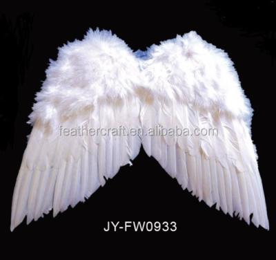 China Wholesale Flying Angel Feather Wings For Halloween Festival Festival White for sale