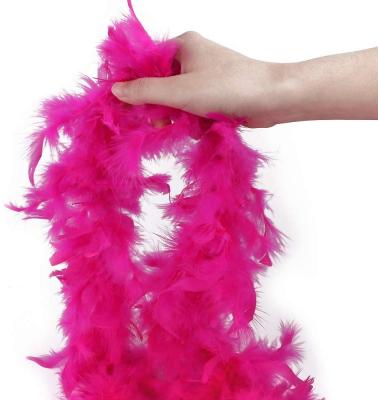 China Eco-friendly 40g Turkey Eco-friendly Feather Boa Dress Multicolor Night For Boas Love Party Burlesque Black Carnival Decor White Pink for sale