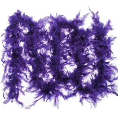 China Wholesale Quality Turkey Feather Boas Excellent 2Y Feather Boa, Night Dress For Fancy Party Purple Feather Boa for sale