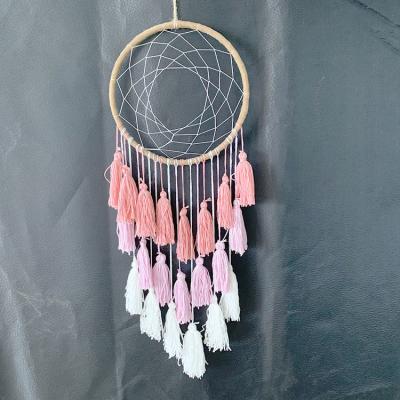 China Handmade Dream Bohemia Tapestry Wind Chime Wind Chime Wind Chime Carnival Party Decor Dream Catcher Party Home Dream Catcher (Boho Pink) for sale