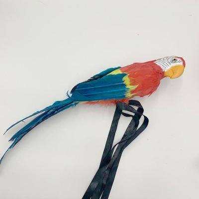 China Feather Parrot Decoration Prop Pirate Luau Jungle Birthday Party Event Feathered 18 Inch All Size and Colors Available for sale