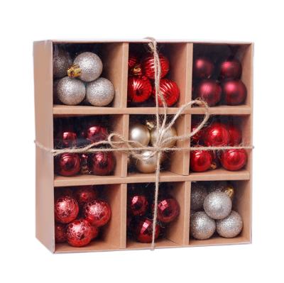 China Christamas Tree Decoration 99 Pcs Christmas Tree Ornaments Set 30mm Mini Shatterproof Christmas Ball Ornaments For Christmas Decorations for sale