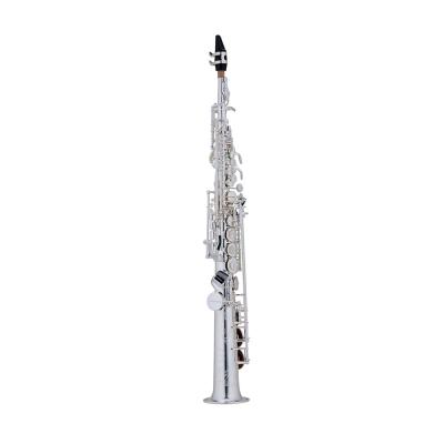 China Silver Castle Brand Silver Saxophone Soprano Straight for sale