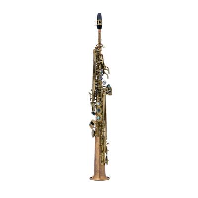 China Brush 92% Copper Material Straight Saxophone Soprano for sale