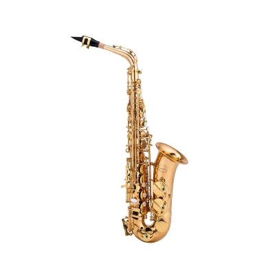 China Luxury Golden Floral Engraved Copper Sax Alto Saxophone from Taiwan for sale