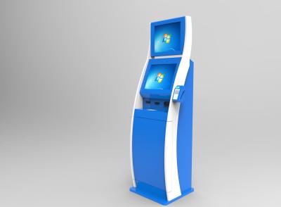 China Dual Screen Multifunction Kiosk Free Floor Standing Model Custom Design for sale