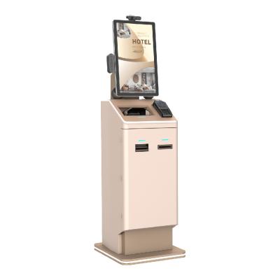 China Self Service Kiosk For Hotels With Printer QR Code Scanner Cash Recycler for sale