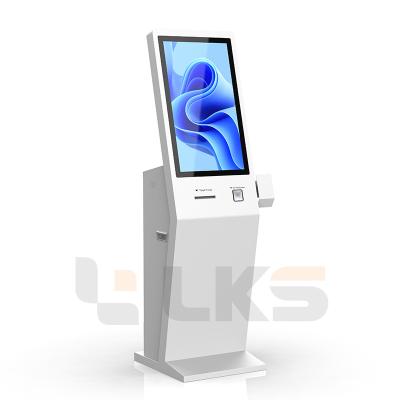 China 32 Inch Self Service Terminal Visitor Management Registration Machine Kiosk Inquiry Event Check In Ticket Kiosk for sale