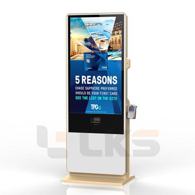 China Smart Kiosk Vertical LCD Advertising Display Interactive Panel Digital Signage Totem With Floor Standing Touch Screen for sale