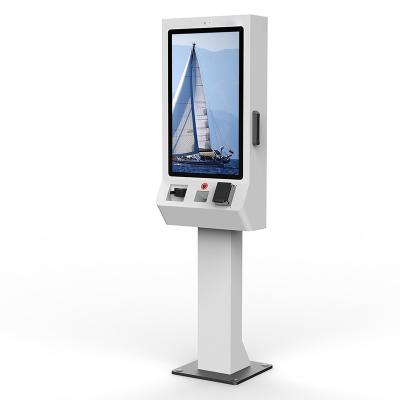 China Outdoor Floor Standing Self Ordering Payment Kiosk Fast For Food Restaurant for sale