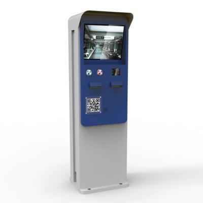 China Outdoor In Line ETCP Petrol Parking Lot Payment Kiosk 17 Inch TFT LCD Touch Screen en venta