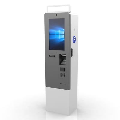 Китай Outdoor Parking Lot Payment Kiosk With 21.5 Inch HD Touch Screen Camera Bank Card Reader Intercom QR Code Scanner Printer продается