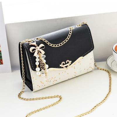 China Others Fashion trend Chain shoulder bag ladies designer bags bow knot cross body Messenger Girls Fashion Confetti Purse for sale