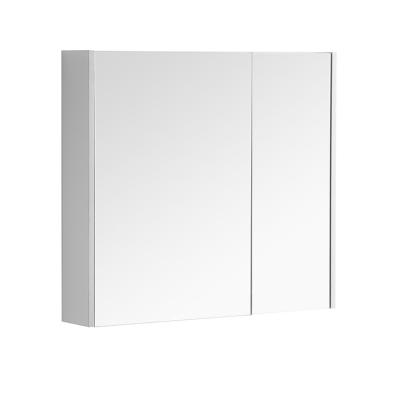 China Durable Nordic Contemporary Design 2 Doors Rectangle Shape Mirror Gray Style Toiletries Cabinet for sale