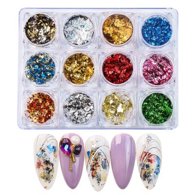 China Nail Art Decorations Nails Accessories Art Glitter Sequin Designers Nail Art Foil Sequins for sale