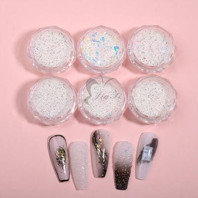 China Hot Selling Mirror Powder Glitter Shiny Reflective Nail Art Powder For Nails JS-Y6F for sale