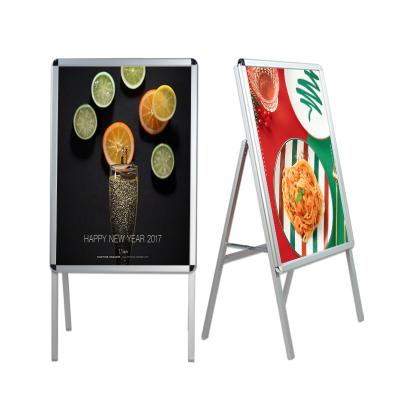 China interior & Factory Direct Sales Outdoor Aluminum Poster Holder Adjustable Graphics Stands Promotion Sales for sale