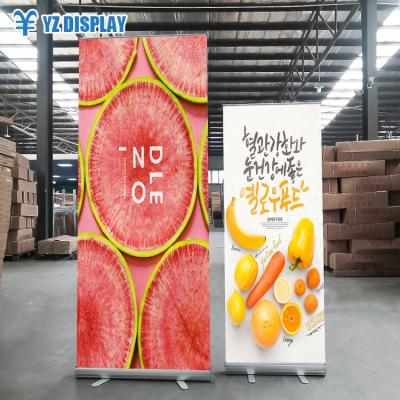 China Display Device Wholesale Silverware Roll Up Metal Banner Stand Roll Up Rack From Manufacturer for sale