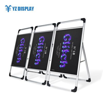 China interior & Outdoor one shape stand indoor one board sidewalk one frame poster stand advertising board for sale