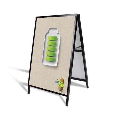 China interior & Outdoor Windproof Poster Stand Advertising A Frame With Printed Image for sale