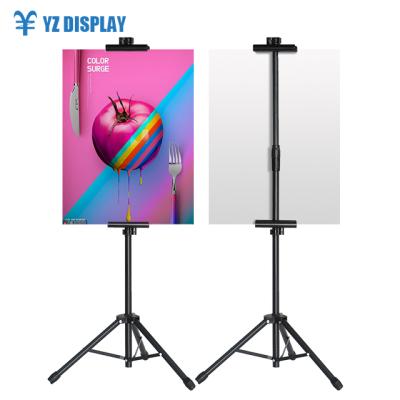 China Portable Adjustable Height Tripod Banner Display Stand Tripod Banner Stand for sale