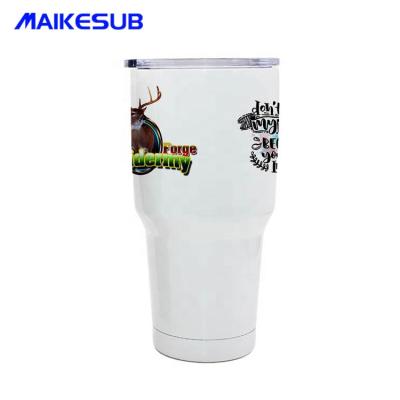 China Durable Double Wall Sublimation Stainless Steel Tumbler White 20oz Tumbler Vacuum Flask for sale