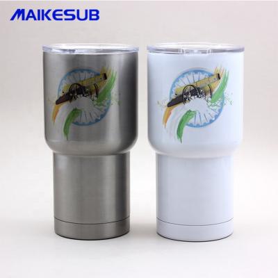 China Durable Double Wall Sublimation Stainless Steel Tumbler White 20oz Tumbler Vacuum Flask for sale