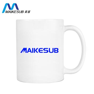 China Maikesub Viable Sublimation Mugs 11oz Blank White Mug For Photo Printing for sale