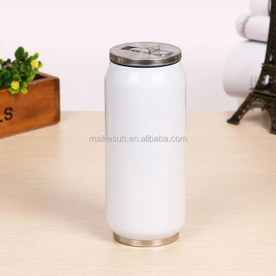 China Sustainable Double Wall Stainless Steel Sublimation Can Tumbler Stainless Steel Mugs For DIY Printing for sale