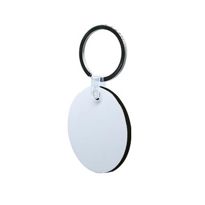 China Blank Key Chain Maikesub Sublimation Wooden MDF Round Shape Key Chain K-01 for sale